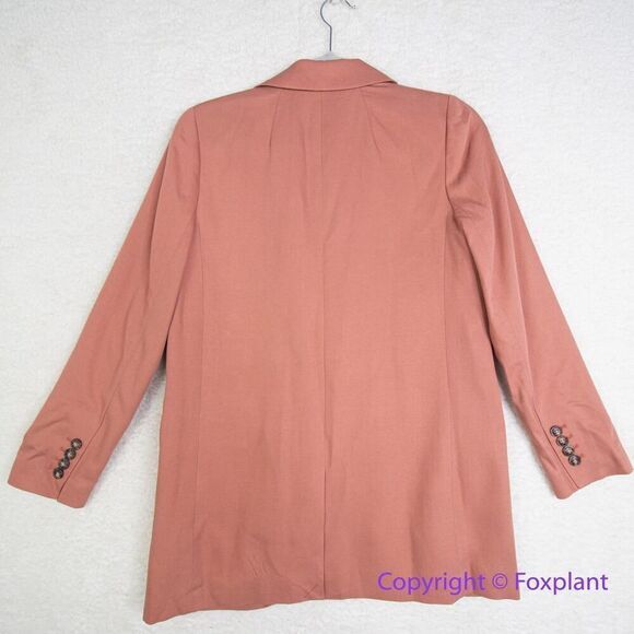 New! Madewell The Larsen Blazer in Drapeweave in rose, size S - Picture 11 of 16
